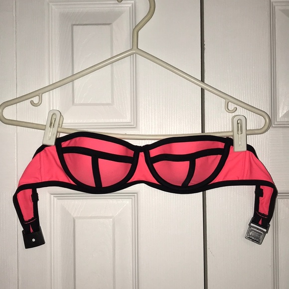 Colour Block Bandeau Bikini Top - Picture 2 of 3